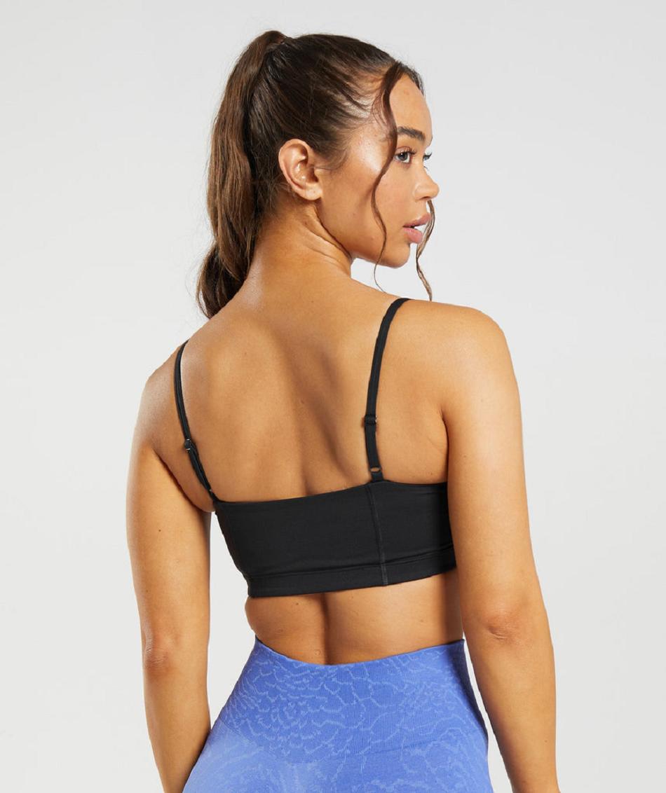 Sujetadores Deportivos Gymshark Legacy Bra Mujer Negras | CO 2134CTV